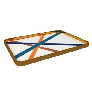 Tepsiler – Ahşap Çizgili Tepsi