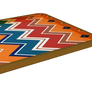 Alternative view of Tepsiler – Ahşap Çok Renkli Tepsi