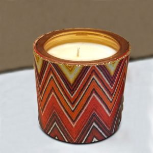 Alternative view of Missoni Desenli Deri Cam Mumluk – Kırmızı